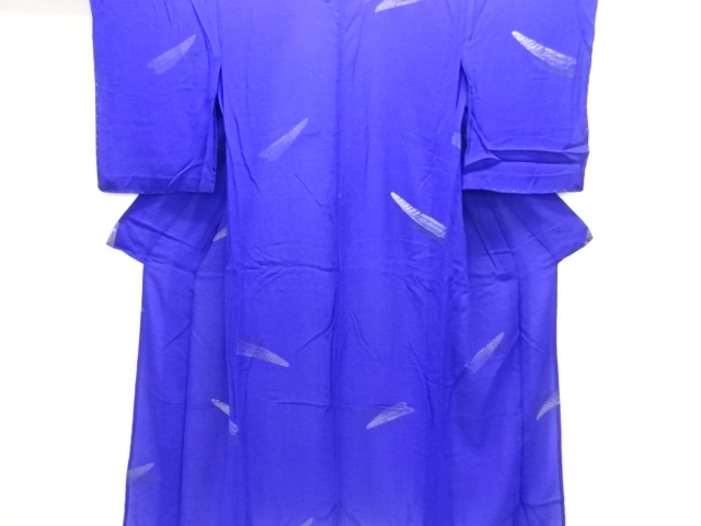 JAPANESE KIMONO / ANTIQUE KIMONO / TAISHO ROMAN STYLE / SILK / GEORGETTE / WOVEN SMALL BOAT